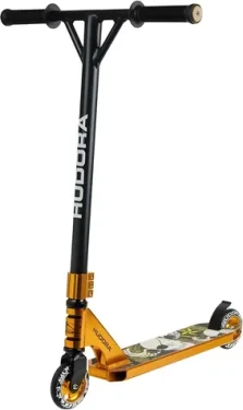 HUDORA Kaskadérská koloběžka XR-25.1 zlatá/černá / Nosnost 100 kg / Od 10 let / Hliníkový rám (14064)
