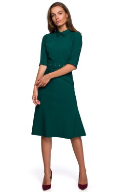 Dámské šaty model 18465324 tmavě zelená tmavě zelená L40 - STYLOVE
