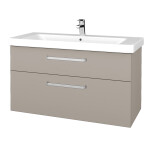 Dřevojas - Umyvadlová skříňka Q MAX SZZ2 105 - N07 Stone / Úchytka T01 / N07 Stone 331832A