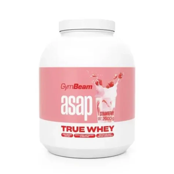 ASAP True Whey - GymBeam (jahoda, 2000 g) (85948-9-2000g-strawberry)