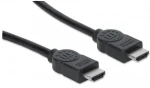 Manhattan HDMI kabel s ethernetem HDMI-HDMI 15m / stíněný / černá (323260)