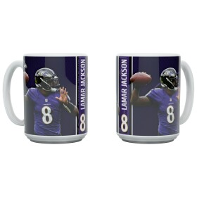Hrnek Baltimore Ravens NFL Lamar Jackson Jumbo (450 ml)