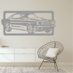 Samolepka Ford Mustang Barva: růžová, Velikost: 80 x 37 cm