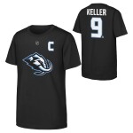Outerstuff Dětské tričko Clayton Keller #9 Utah Mammoth NHL Flat Captains Name & Number Short Sleeve Cotton Velikost: Dětské L (158 – 164)