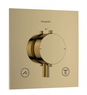 HANSGROHE - Ecostat Comfort E Termostatická baterie pod omítku, pro 2 spotřebiče, leštěný vzhled zlata 33711990