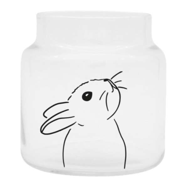 Eulenschnitt Skleněná váza Medium Rabbit, čirá barva, sklo