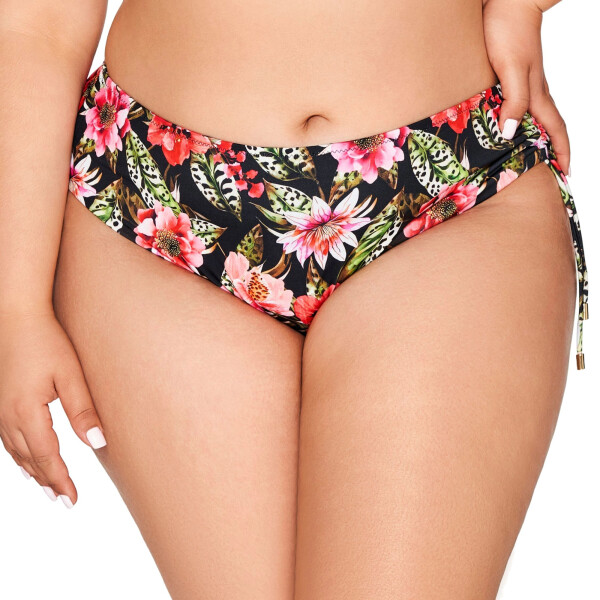 Spodní díl plavek 218/2 Floral - AVA černá XL