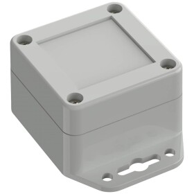 TRU COMPONENTS TC-10860396 Přírubové pouzdro 60 x 60 x 40.10 polykarbonát světle šedá 1 ks