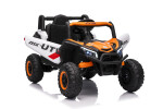 Mamido Elektrické autíčko Buggy Madman bílé | UTV-MX 4x4 | EVA kola | 12V 10Ah | EKO kůže