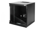 Digitus DN-10-SET-1-B černá / Nástěnná síťová skříň / 10" / 6U / 312x300 mm / IP20 (DN-10-SET-1-B)