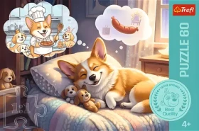TREFL Puzzle Corgi v říši snů