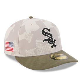 New Era Pánská kšiltovka Chicago White Sox MLB 2025 Authentic Armed Forces Pre-Curved 59FIFTY Fitted Velikost: 7 3/8