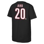 Outerstuff Dětské tričko Sebastian Aho #20 Carolina Hurricanes NHL Flat Name & Number Short Sleeve Cotton Velikost: Dětské XL (170 – 176)