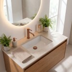 REA - Umyvadlová baterie Rivo Brush Copper REA-B6537