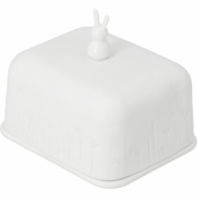 Räder Porcelánová máslenka Floral Spring, bílá barva, porcelán