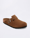 Birkenstock Boston Suede Leather Dark Tea Tonal FB 41