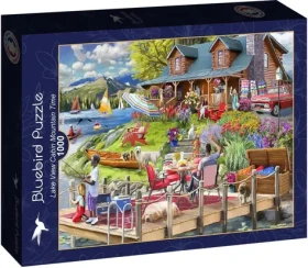 BLUEBIRD Puzzle Horská chata u jezera