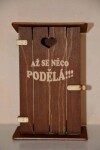 Mdeco Pokladnička kadibudka dřevěná Až se něco podělá