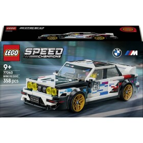 77263 LEGO® SPEED CHAMPIONS BMW M3 (E30); stavebnice; auto BMW na hraní s 1 mini figurkou za volantem; herní sada s vyobrazeným žihadlem; dárek pro děti a