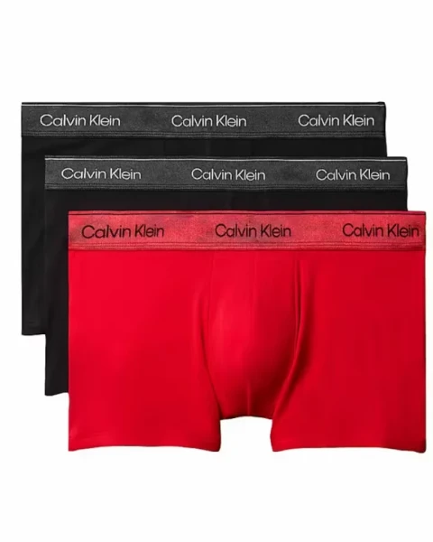 Pánské boxery Calvin Klein NB4575 METALLIC COTTON