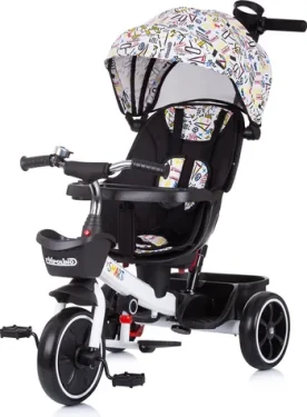 CHIPOLINO Tříkolka se stříškou Smart 2v1 White (TRKSA02203WH)