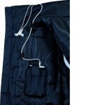 Vesta zimní VIBORG, černá, 100% polyester povlekaný PVC