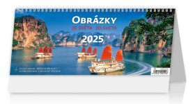 Stolní kalendář 2025 Helma - Plánovací - Obrázky ze světa