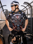 Cyklodres CYCOLOGY City of Angels Black, men, krátký rukáv (Motiv City of Angels, velikost XXL)