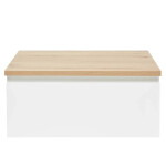 Koupelnová skříňka s krycí deskou SAT B-WAY 79x30x45 cm bílá lesk BWAY80WDOAK BWAY80WDOAK