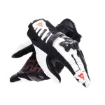 Dainese Reacto Carbon Short Wmn sportovní rukavice černé/bílé/fluo-červené vel.M - L