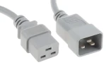 OEM Prodlužovací kabel 230V 16A C19-C20 / 2m / šedá (OEMC19C20_2m)