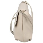 Módní malá dámská kožená crossbody Victorien, béžová