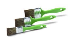 Štětce ploché lazurovací, 30, 50, 60mm, sada 3ks, s plastovou rukojetí, TIMBER M SET