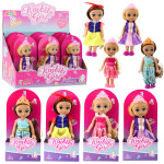 Mamido Mini panenka princezna s korunou a zdobenými šaty 17 cm mix