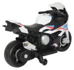 Mamido Dětská elektrická motorka BMW S1000RR bílo-modrá