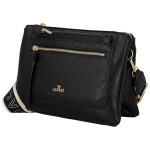 Trendy dámská koženková crossbody kabelka Anita, černá
