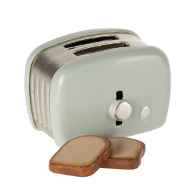 Maileg Kovový toastovač pro zvířátka Maileg Mint, zelená barva, kov
