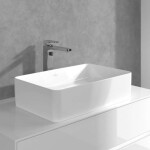VILLEROY & BOCH - Architectura Square Umyvadlová baterie s výpustí Push-Open, AquaSmart, chrom TVW12500200061