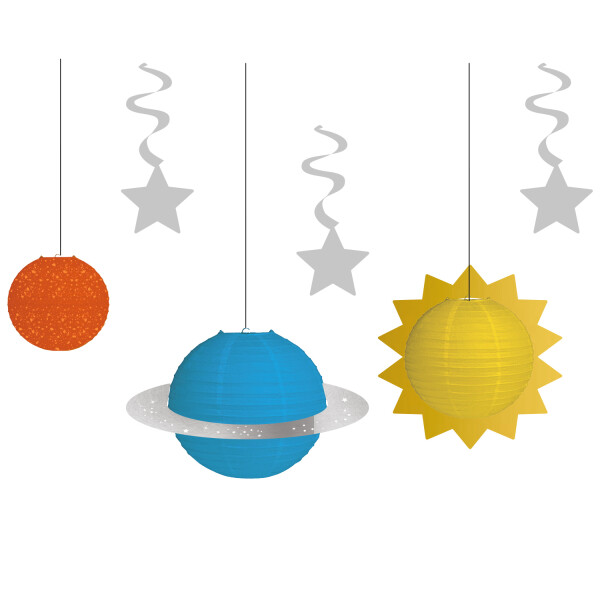 Vesmír závěsné párty dekorace 6 ks - Amscan Vesmír závěsné párty dekorace 6 ks - Amscan