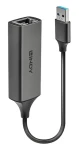 Lindy USB 3.0 Gigabit Ethernet adaptér / Síťový adaptér / USB-A 3.0 / RJ45 / 10/100/1000 Mbit/s / stříbrná (43298)