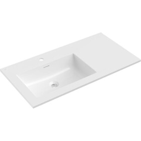 MEXEN - Otis umyvadlo zapuštěné do desky levá 91 x 46,5, bílá lesk 25189000L