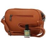 Trendy dámská koženková crossbody kabelka Karlita, hnědá