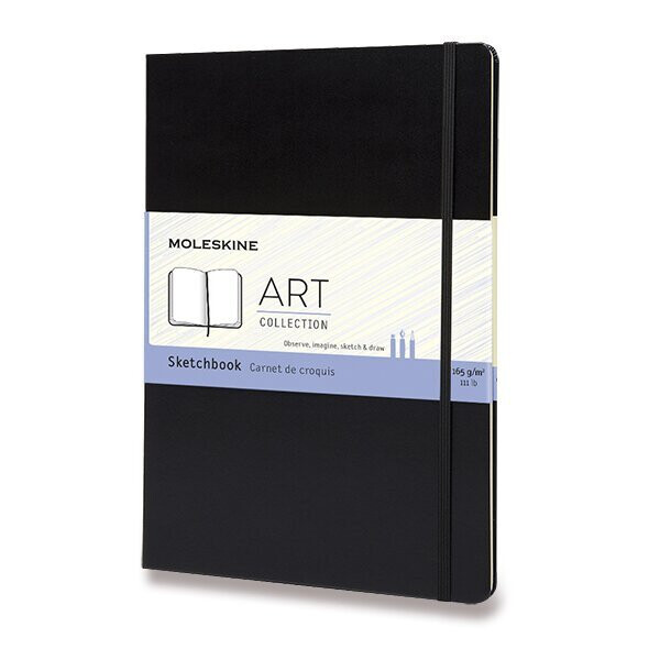 Skicář Moleskine - tvrdé desky, A4 - černý