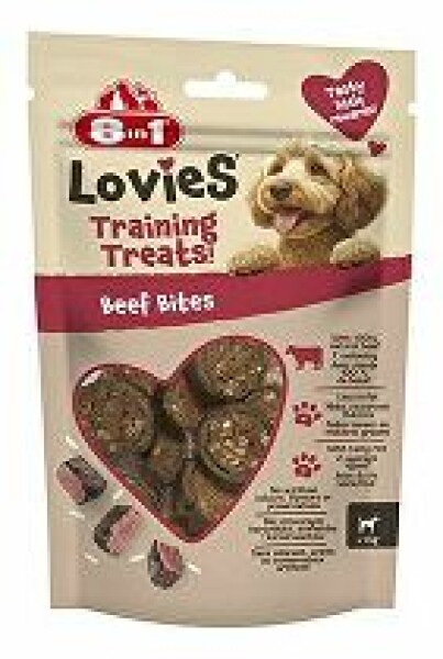 Pochoutka 8in1 Lovies Training Treats Beef Bites 90g