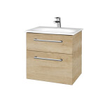 Dřevojas - Umyvadlová skříňka PROJECT SZZ2 60 - D15 Nebraska / Úchytka T03 / D15 Nebraska 328283C