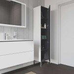 DURAVIT - L-Cube Vysoká skříňka 176x40x36 cm, panty vlevo, bílá mat LC1180L1818