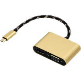 Roline USB-C® / HDMI kabelový adaptér USB-C ® zástrčka, Zásuvka HDMI-A 0.10 m vícebarevná 12.03.3165 Kabel pro displeje USB-C®