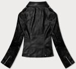 Klasická černá dámská bunda ramoneska (11Z8060) odcienie czerni
