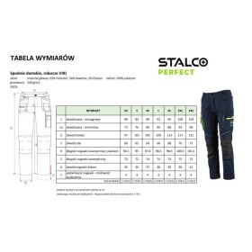 Kalhoty pracovní dámské VIKI, L, STALCO PERFECT
