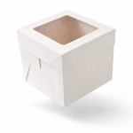 Cake star dortová krabice na Bento dort s průhledným víkem 18x18x18cm